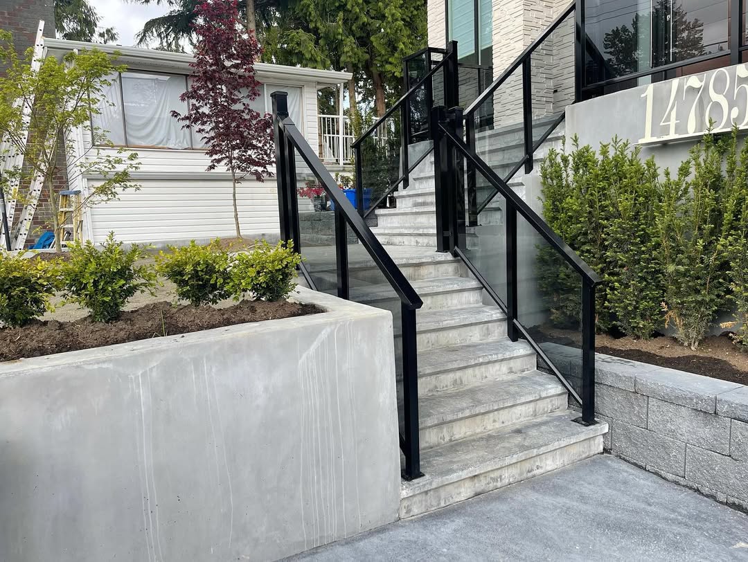 Full backyard hardscape renovation completed by JDSL Services in the Lower Mainland, BC